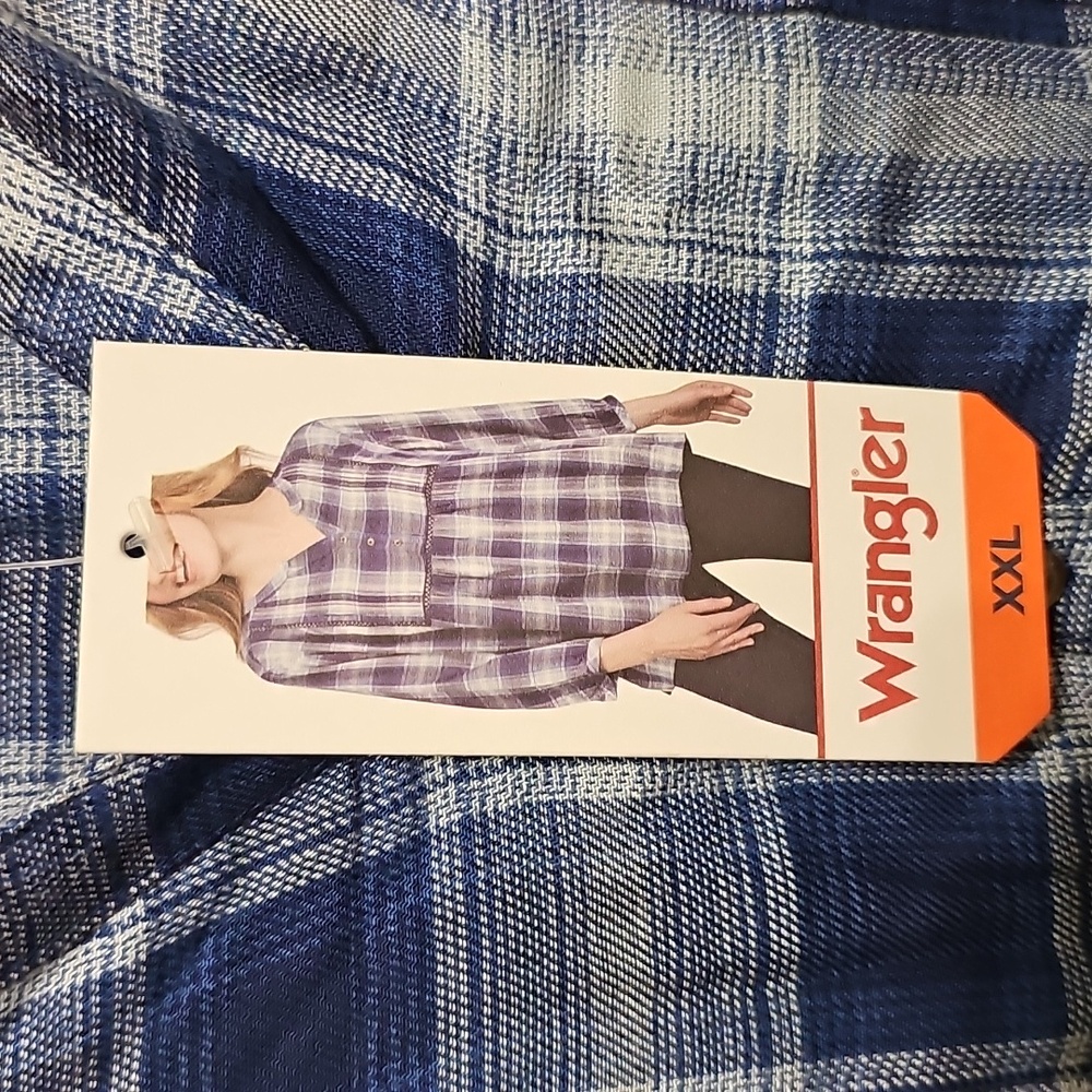 XXL Wrangler Plaid Blouse - Picture 5 of 10
